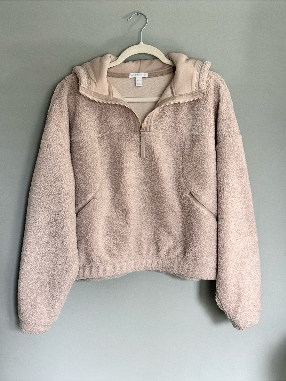Beyond Yoga Unity 1/4 Zip Sherpa Pullover Hoodie Size M